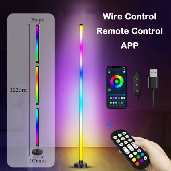 ⁦انارة مستشعر للحركة وسبيكر RGB⁩ - الصورة ⁦3⁩
